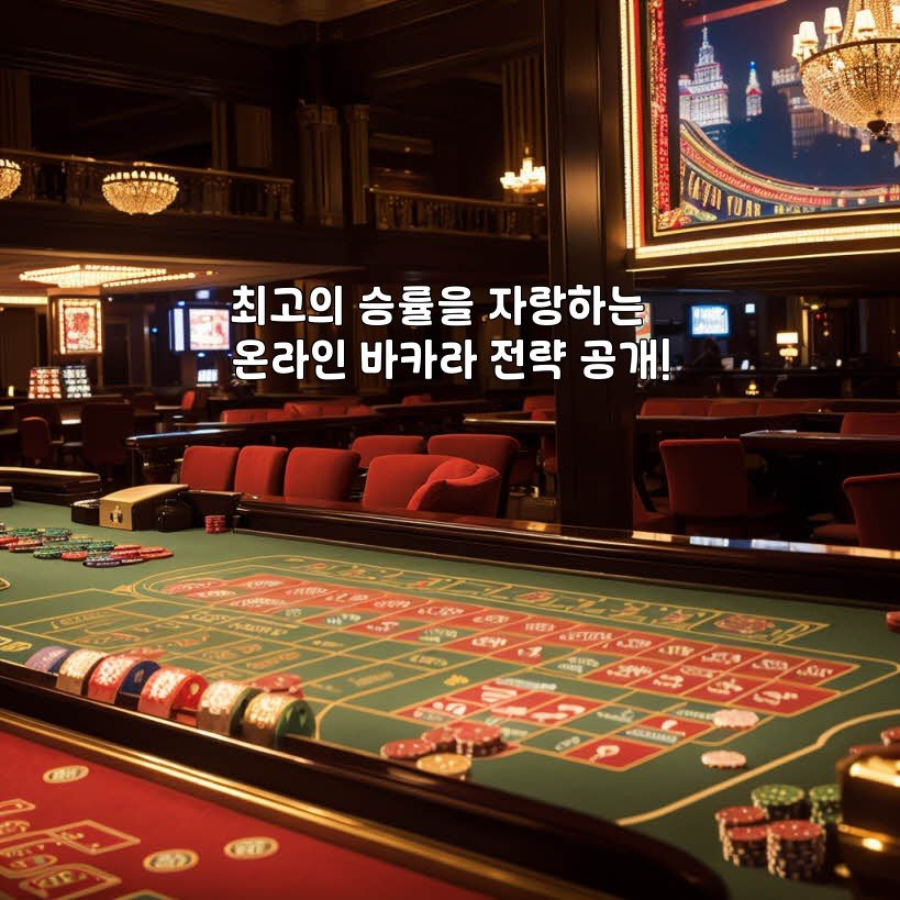 최고의 승률을 자랑하는 온라인 바카라 전략 공개!
